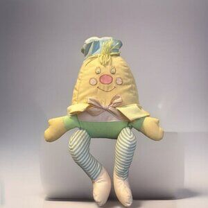 House of Hatten Humpty Dumpty Plush 12". Shelf Sitter Jingles. Vintage *Read